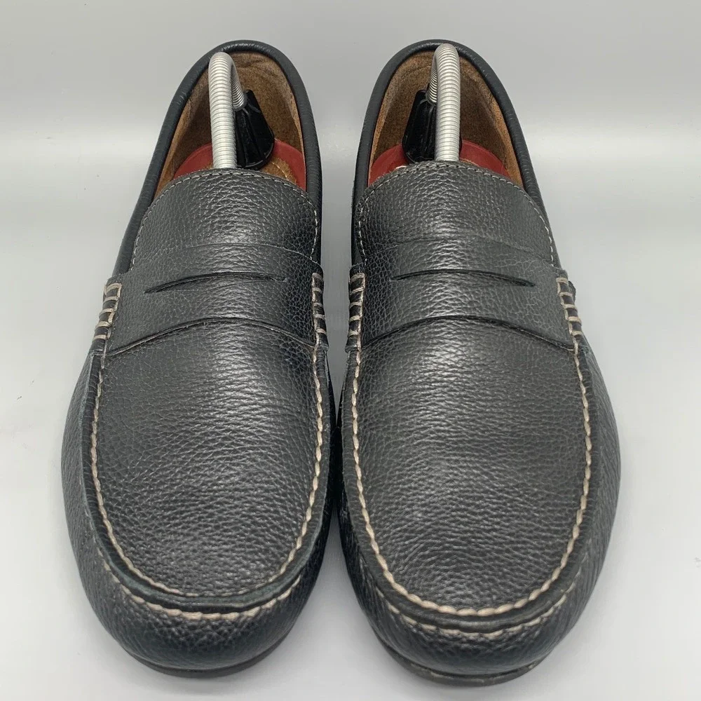 Florsheim Windsor‎ Black Leather Penny Loafers 11845-007 Men's Sz 10.5 M